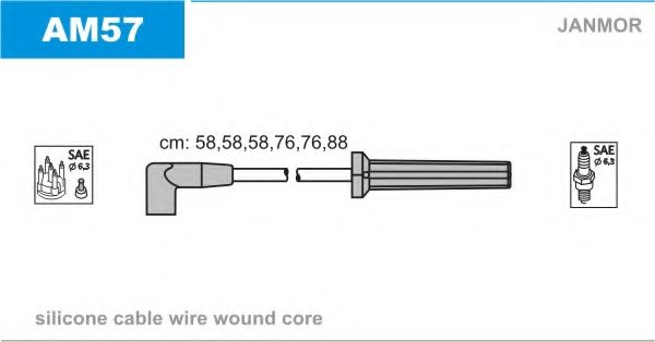 JANMOR AM57 Ignition Cable Kit